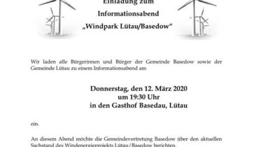 Infozettel Basedow Windpark13 02 20201